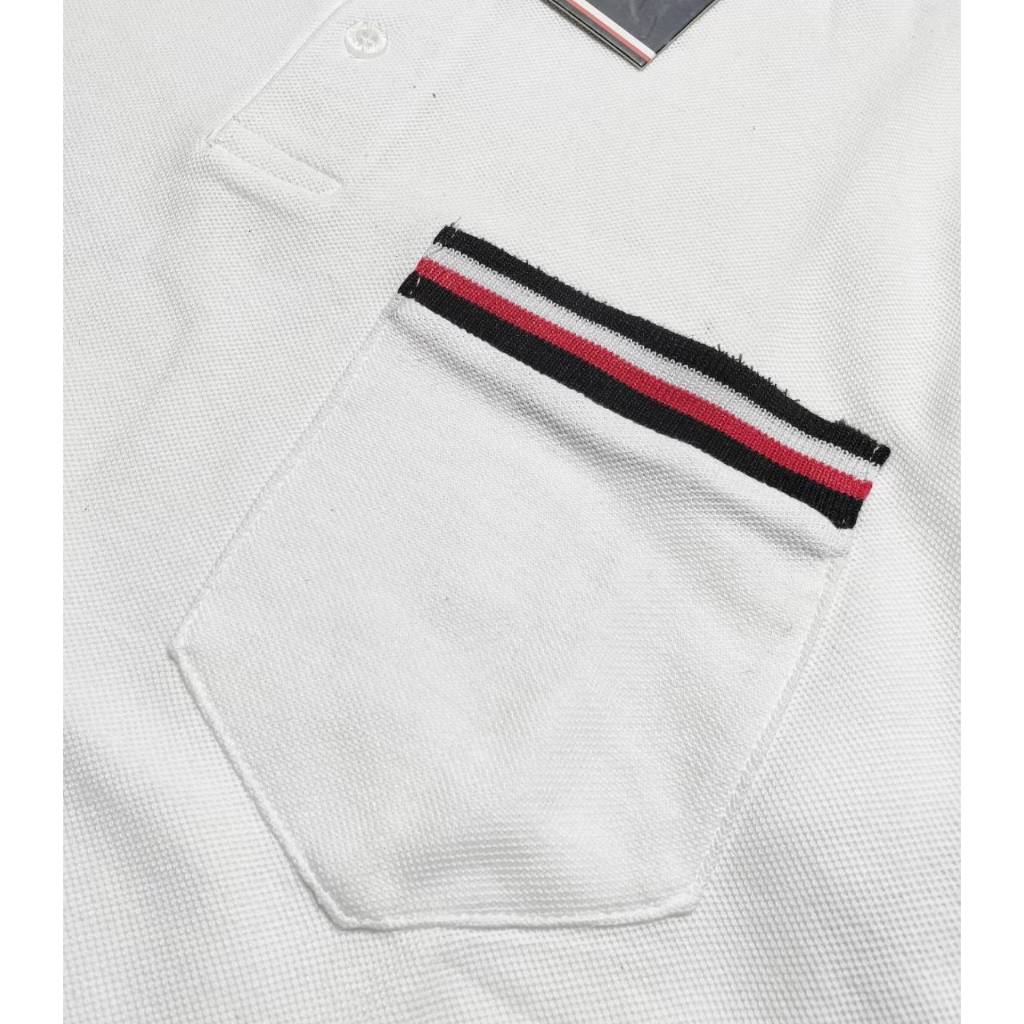 Tommy Hilfiger Tshirt Distro Premium Motif Kerah Kombinasi Baju Kaos Pria Lengan Pendek M.L.XL / TShirt / Kaos Embos
