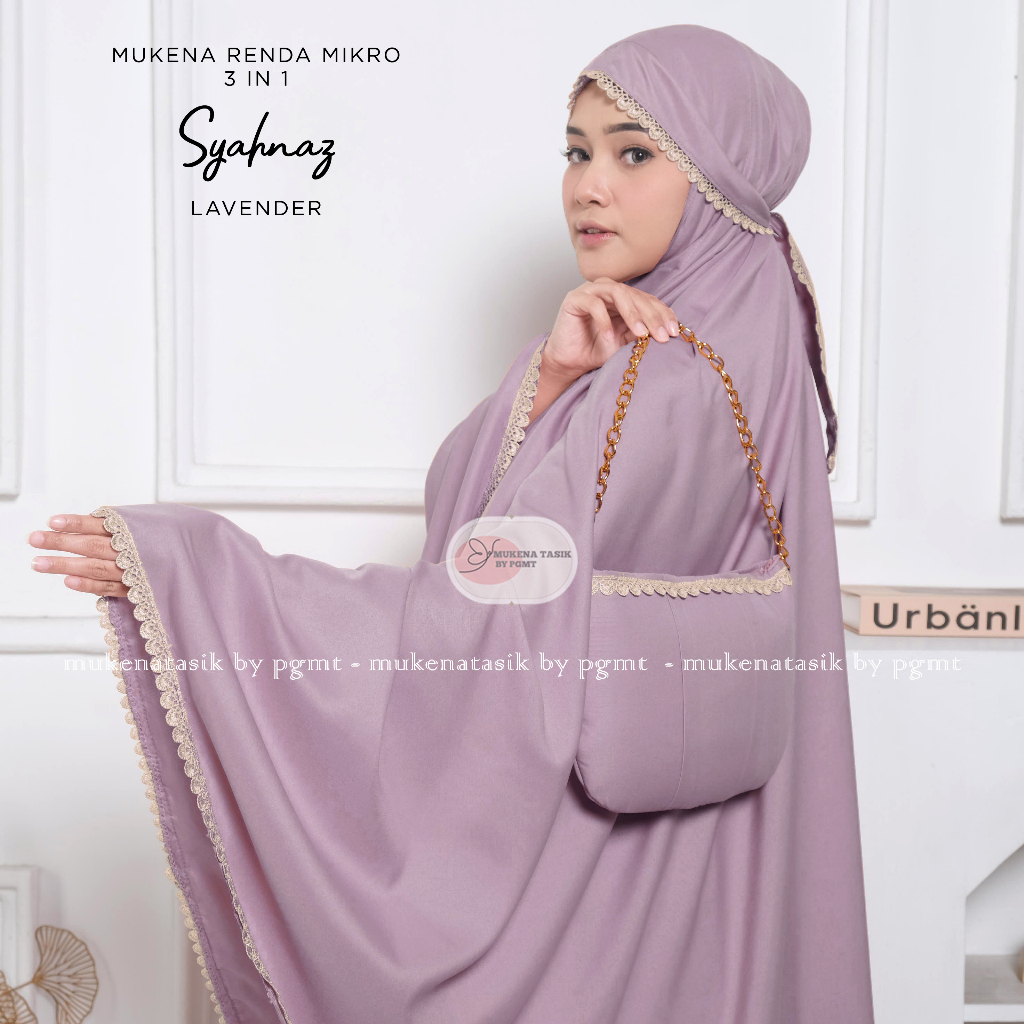 MUKENA TASIK - MUKENA RENDA DEWASA MIKRO 3 IN 1 SYAHNAZ
