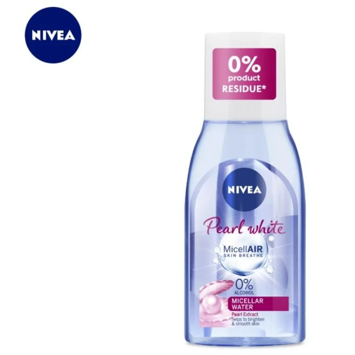 NIVEA MicellAIR Pearl White, Micellar Cleansing Water, Facial Cleanser &amp; Makeup Remover, 200 ml