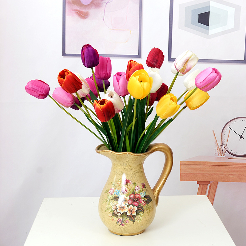 Bunga Plastik Tulip Latex Flower Hias Artificial Home Dekorasi Bunga Palsu BG21