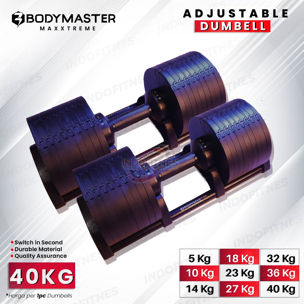 MAXXTREME 40KG Adjustable Dumbell BODYMASTER original- Barbell NuoBell