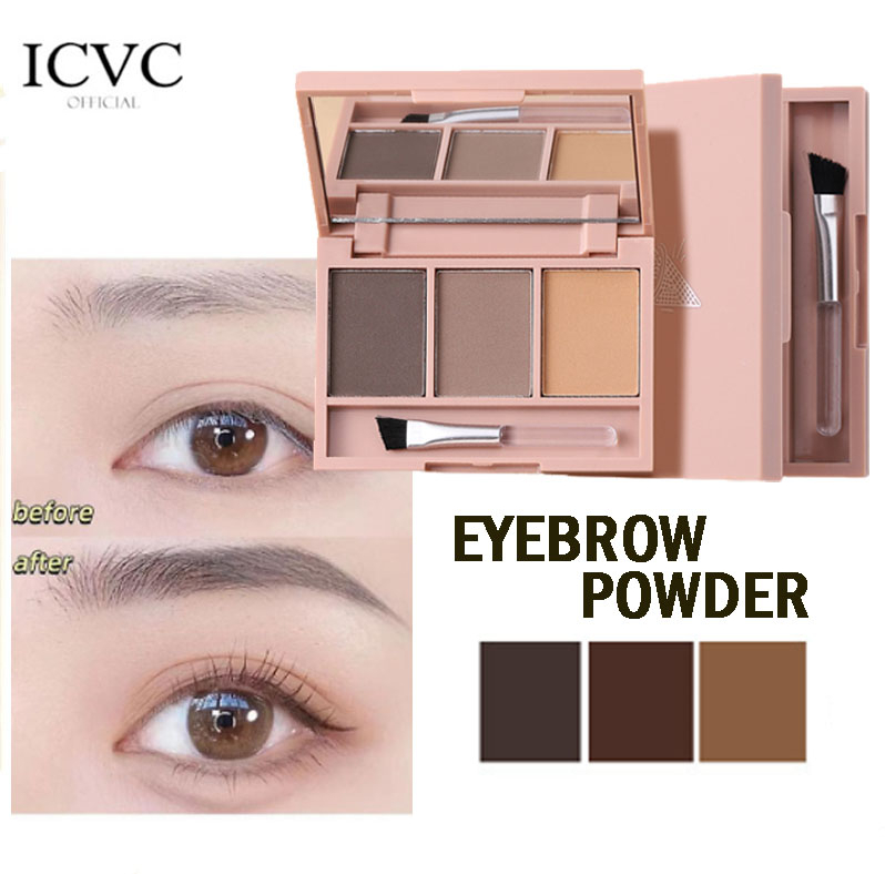 LAMEILA 3 in 1 Color Eyebrow Powder Bedak Alis 5227