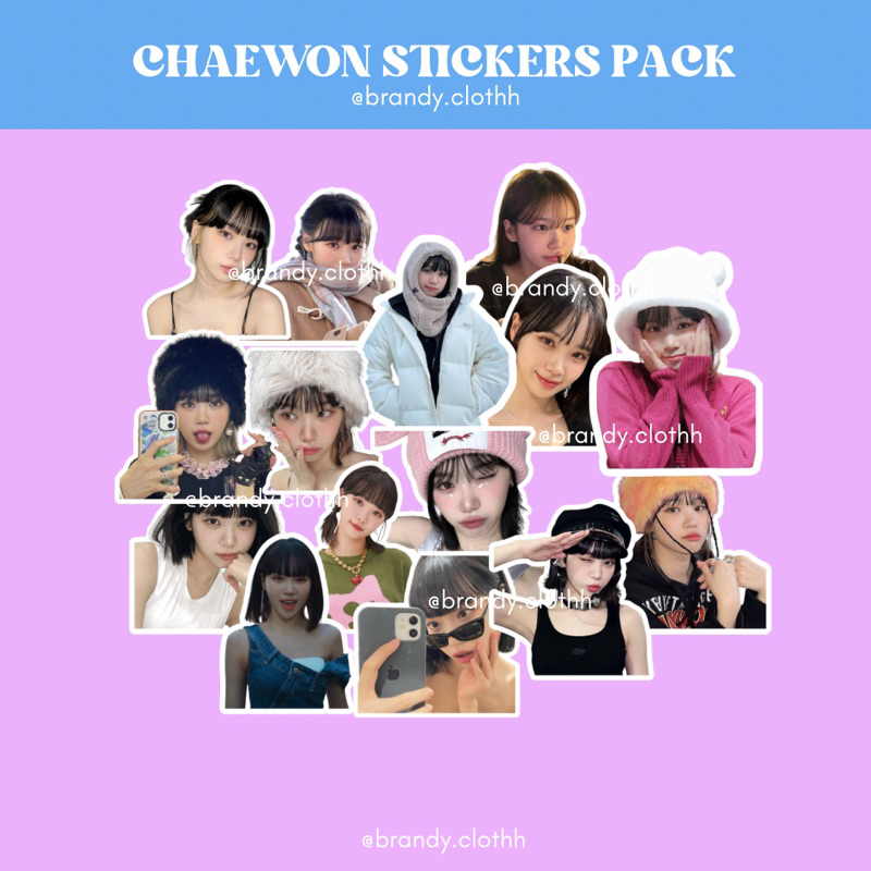 CHAEWON LE SSERAFIM Stickers/Stickers/Stiker Aesthetic/Stiker Tumblr/Stiker Lucu/Stiker Brand