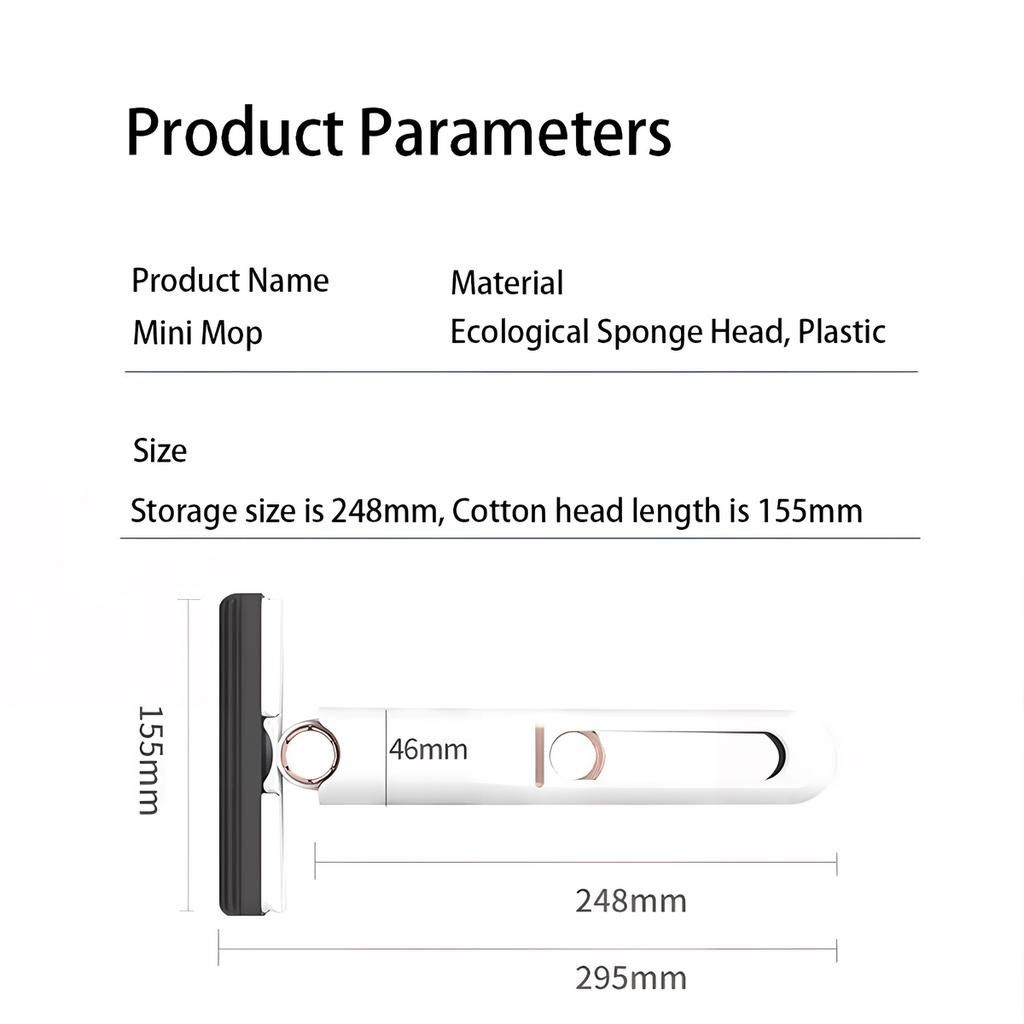 MOP - Alat Pel Praktis Pembersih Ruangan Portable Mini MOP