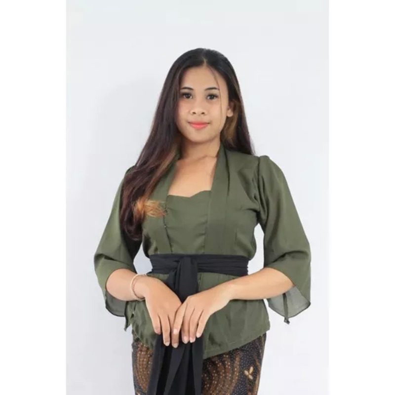 Kebaya Bali Jadi Moscrepe Sifon Lonceng (atasan kebaya saja)