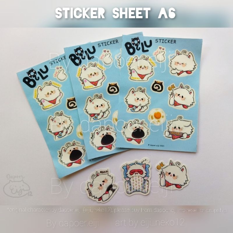 

[eiji] STICKER SHEET BOLU VINYL A6 KISSCUT (READY)