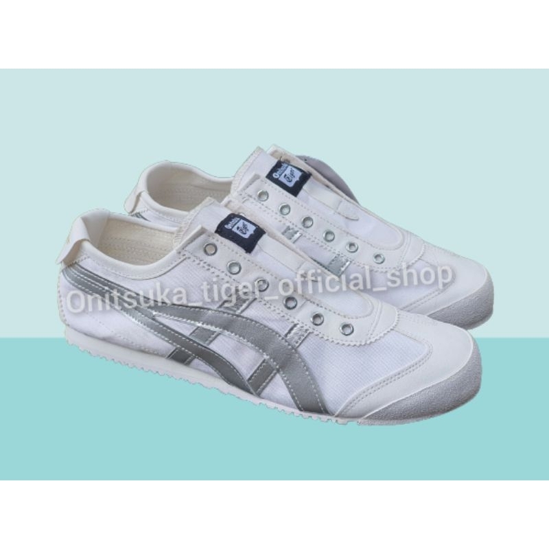 ONITSUKA TIGER SLIP ON PUTIH SILVER