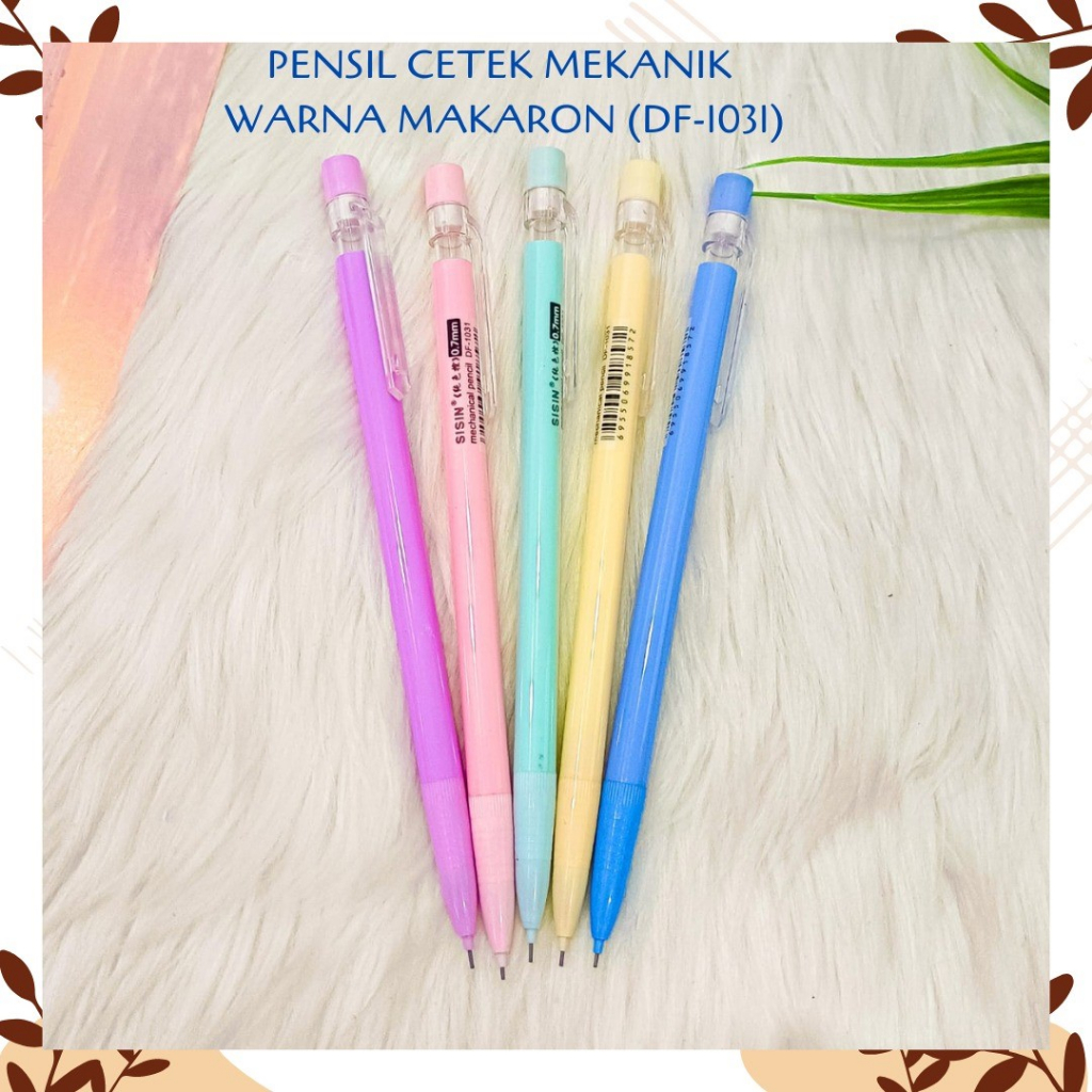 

Pensil mekanik cetek warna makaron macaron DF-1031 Pencil Termurah bisa di refill unik Lucu