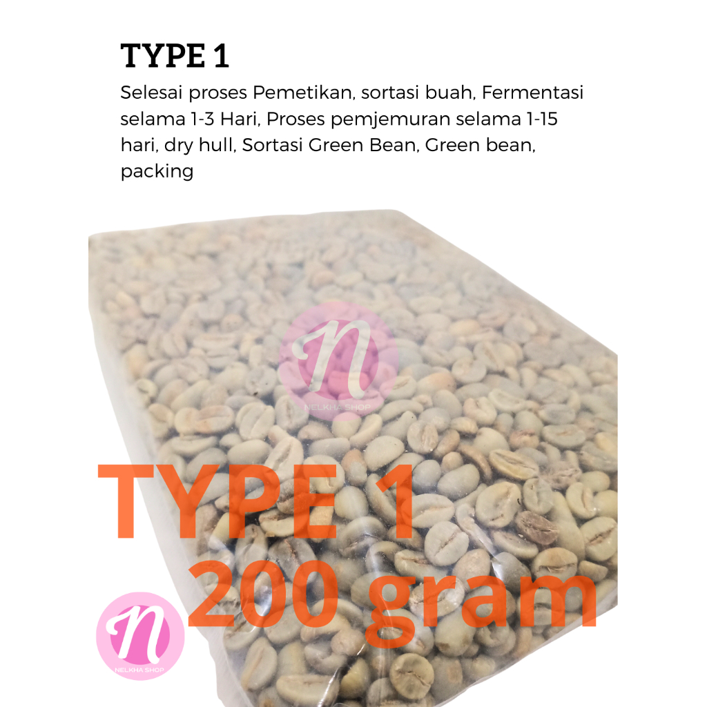 

Biji Kopi Arabika Nilam TYPE1 (200 gram) [fermentasi 1-3 hari]