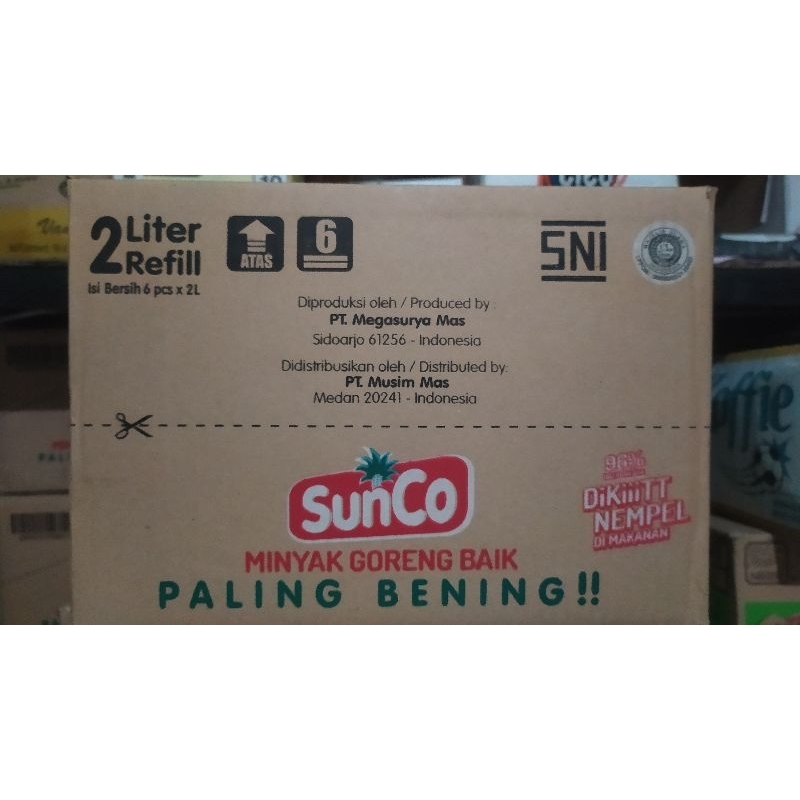 

Sunco Minyak Goreng Refill 2 Liter 1 Karton Isi 6 Pouch