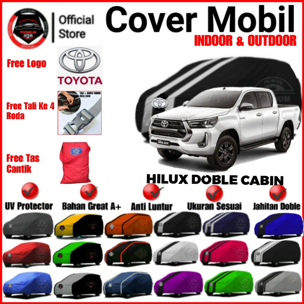Cover Mobil Hilux DOble Cabin/ Sarung Mobil Hilux Doble Cabin/ Selimut Mobil Hilux Doble Cabin