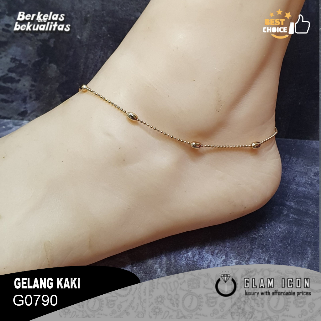 Gelang Kaki Jedar BolaBola oval G0790 GKG