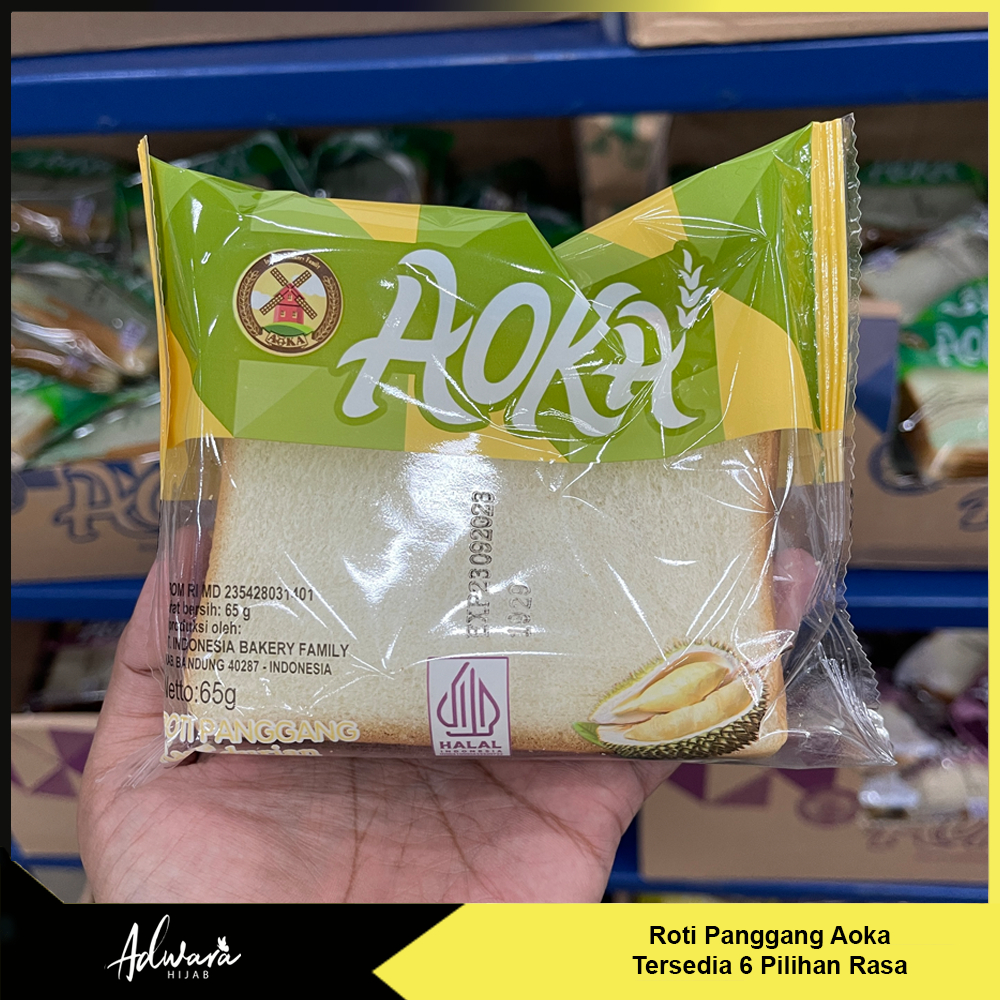 Roti Panggang Aoka Lembut 65 gram (Roti Ketawa MPLS)