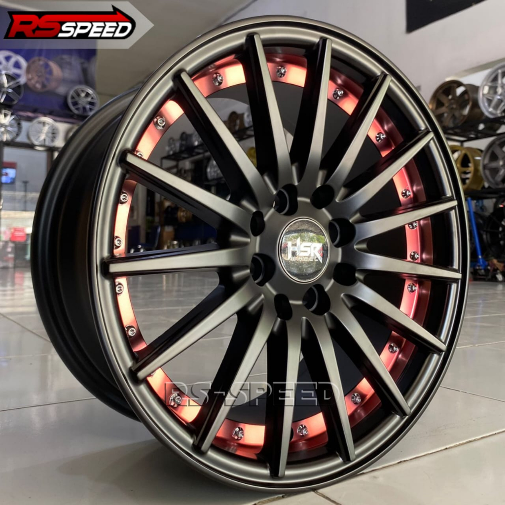 Pelek Racing Mobil Brio Agya Calya Sigra Vios Ring 15 Pelek HSR Murah Pelak R15 Bisa Di Ban Michelin