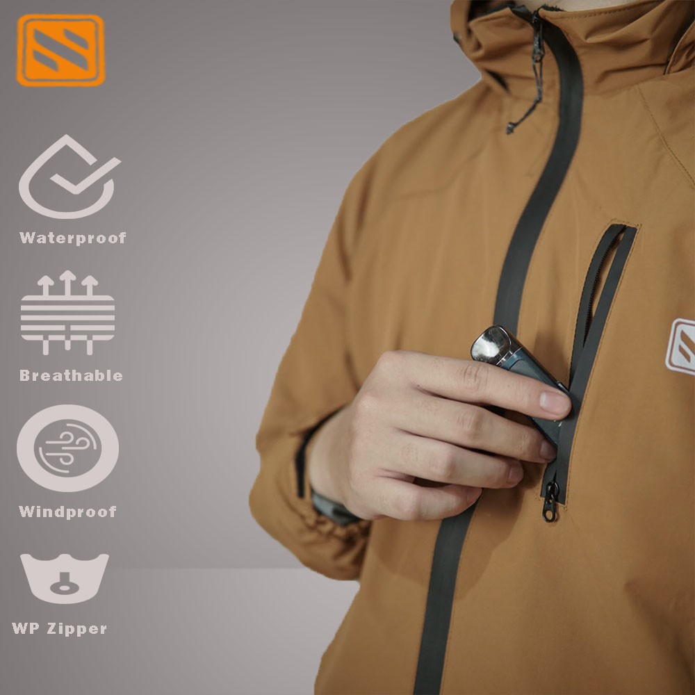 Jaket Outdoor Hiking Waterproof dan Windproof Unisex, Kasual, Anti Air dan Angin, Tahan Cuaca Ekstrem, Nyaman dan Stylish