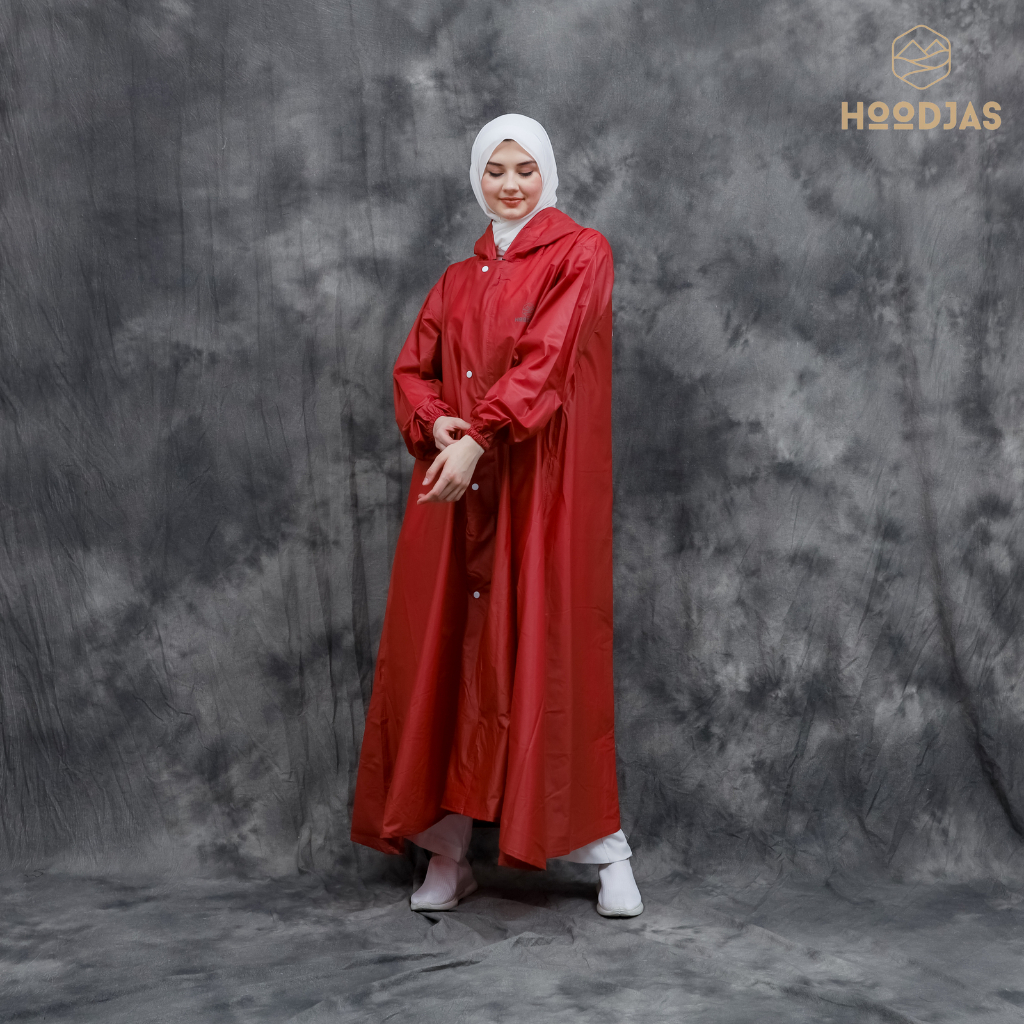 HOODJAS Jas Hujan Model Gamis Simple Muslimah Waterproof