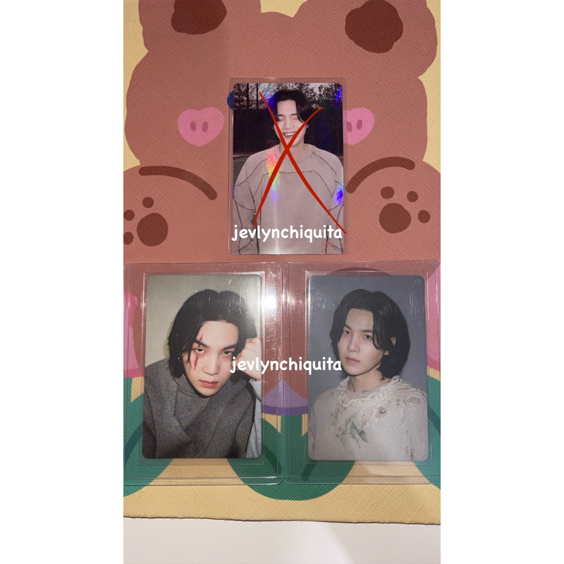 BACA DESKRIPSI photocard d day target exclusive suga codet suga scar