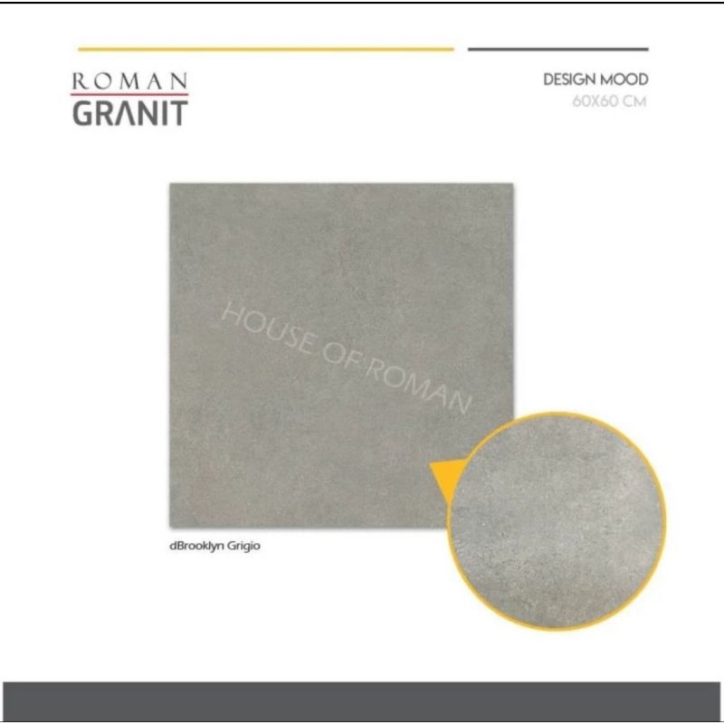 Roman Granit GT602171R dBrooklyn Grigio / keramik industrial / keramik abu abu / lantai abu abu / la