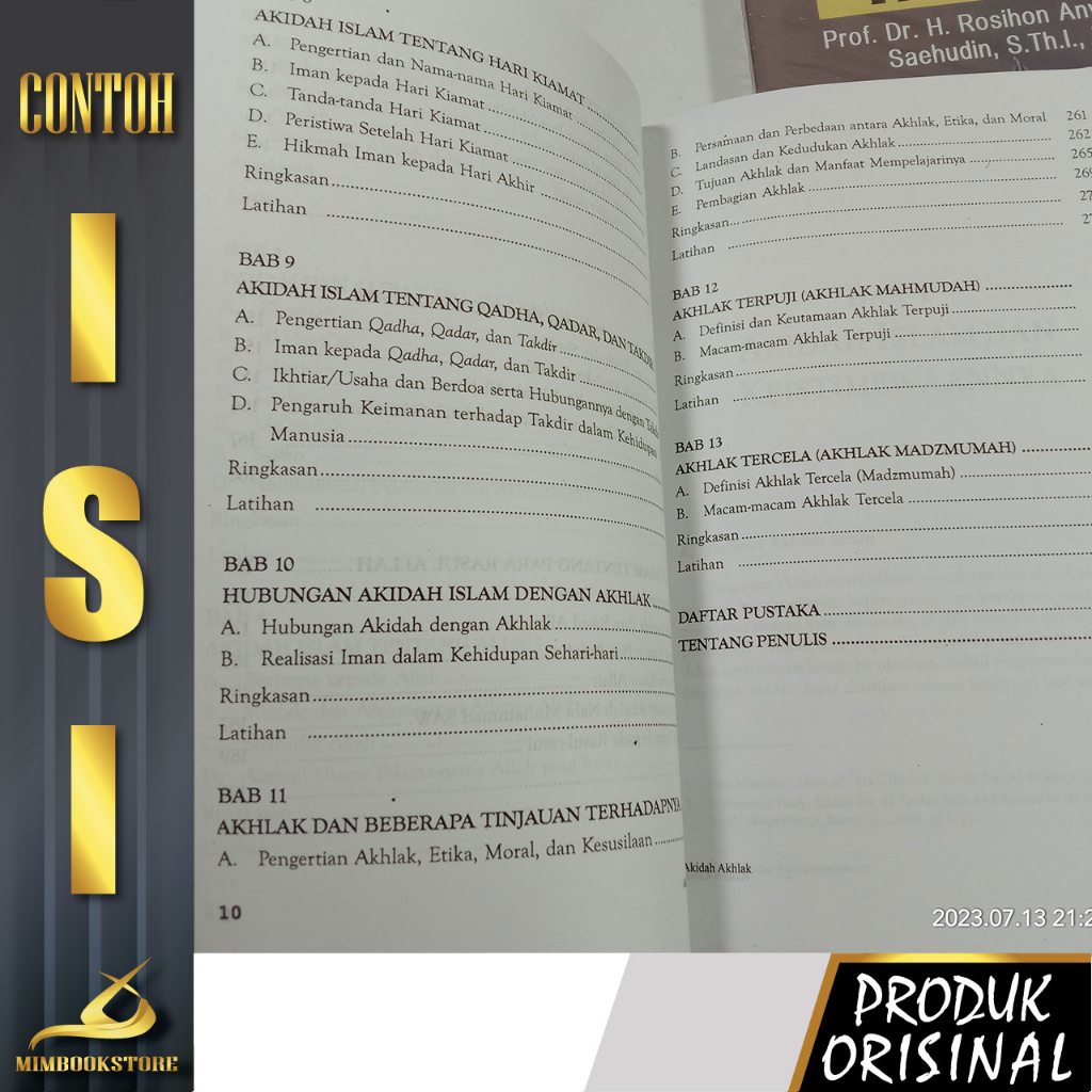 Buku - Akidah Akhlak Edisi Revisi - Prof. Dr. H. Rosihon Anwar M.Ag. - Saehudin, S. Th.I., M.Ud. - Penerbit Pustaka Setia - Mimbookstore