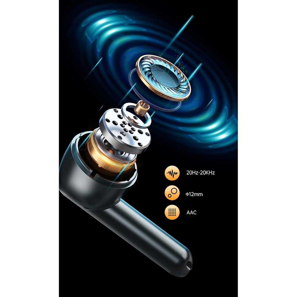 Lenovo Earphone Gaming LED TWS Bluetooth Anti Delay Noise Reduction - XG01