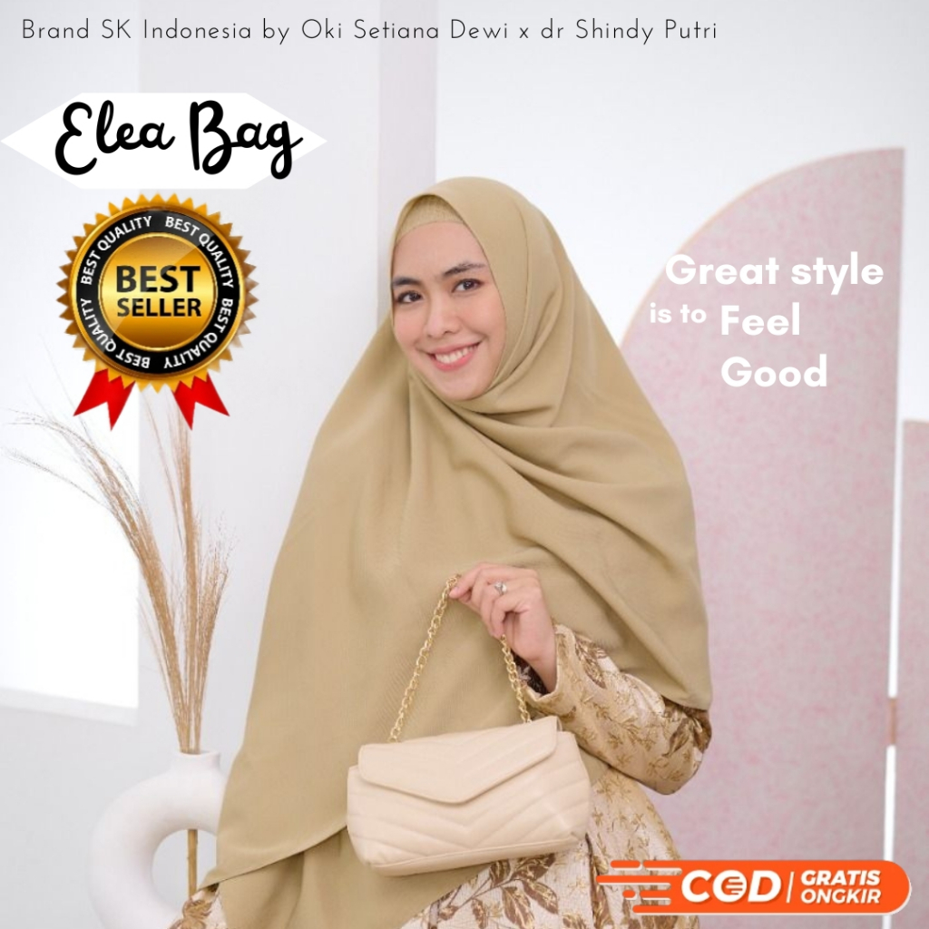 Elea Bag by SK Indonesia Tas Oki Setiana Dewi dan dr Shindy Putri Tas imut Tas Tali Rantai Clutch Ce