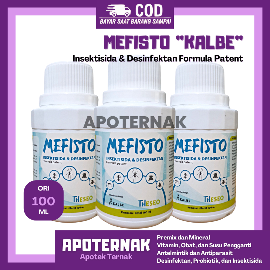 MEFISTO 100 ml ORIGINAL | Desinfektan dan Insektisida Bunuh Bakteri Virus Jamur Parasit