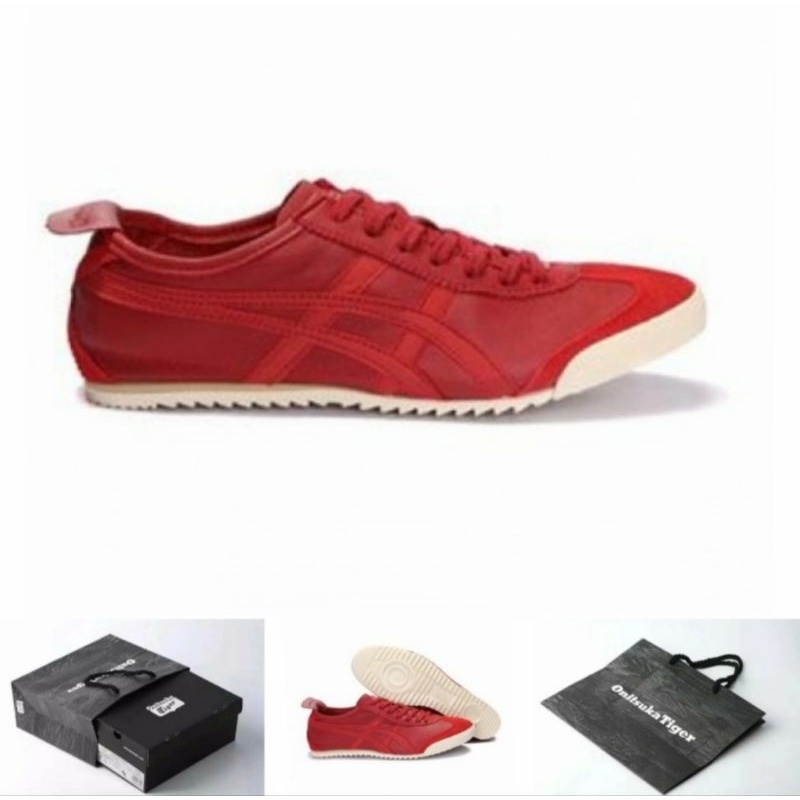 Sepatu 0nitsuka original mexico66 japan maroon