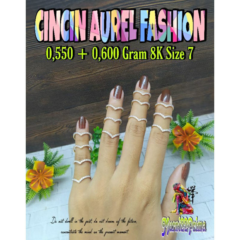 CINCIN AUREL FASHION EMAS ASLI