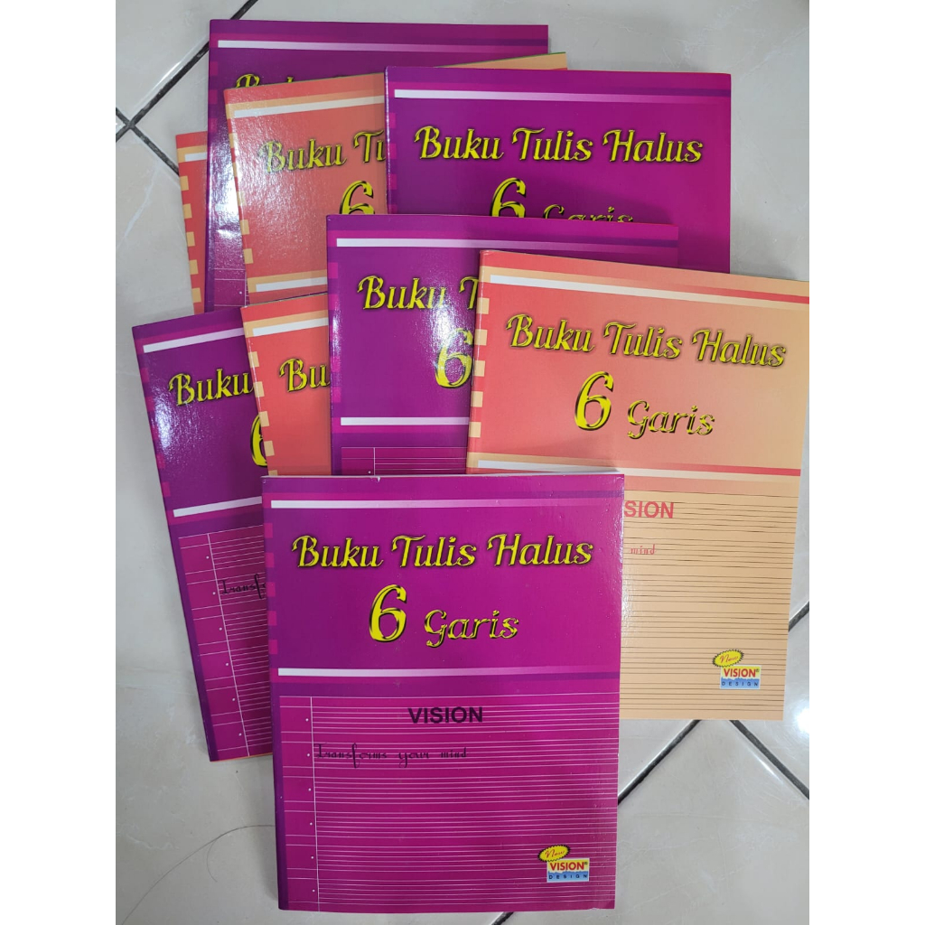 

BUKU TULIS HALUS GARIS 6 BUKU HALUS GARIS 6