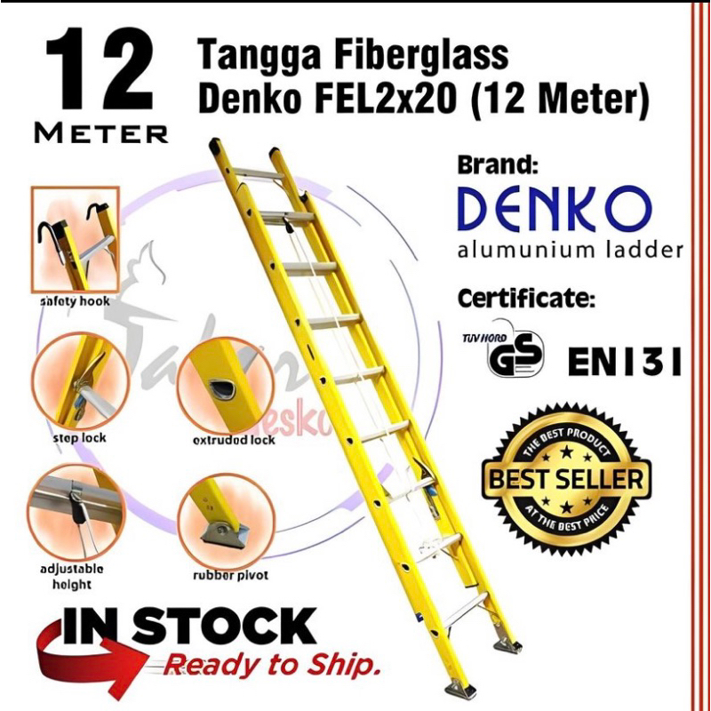 Tangga PLN fiberglass 12 meter