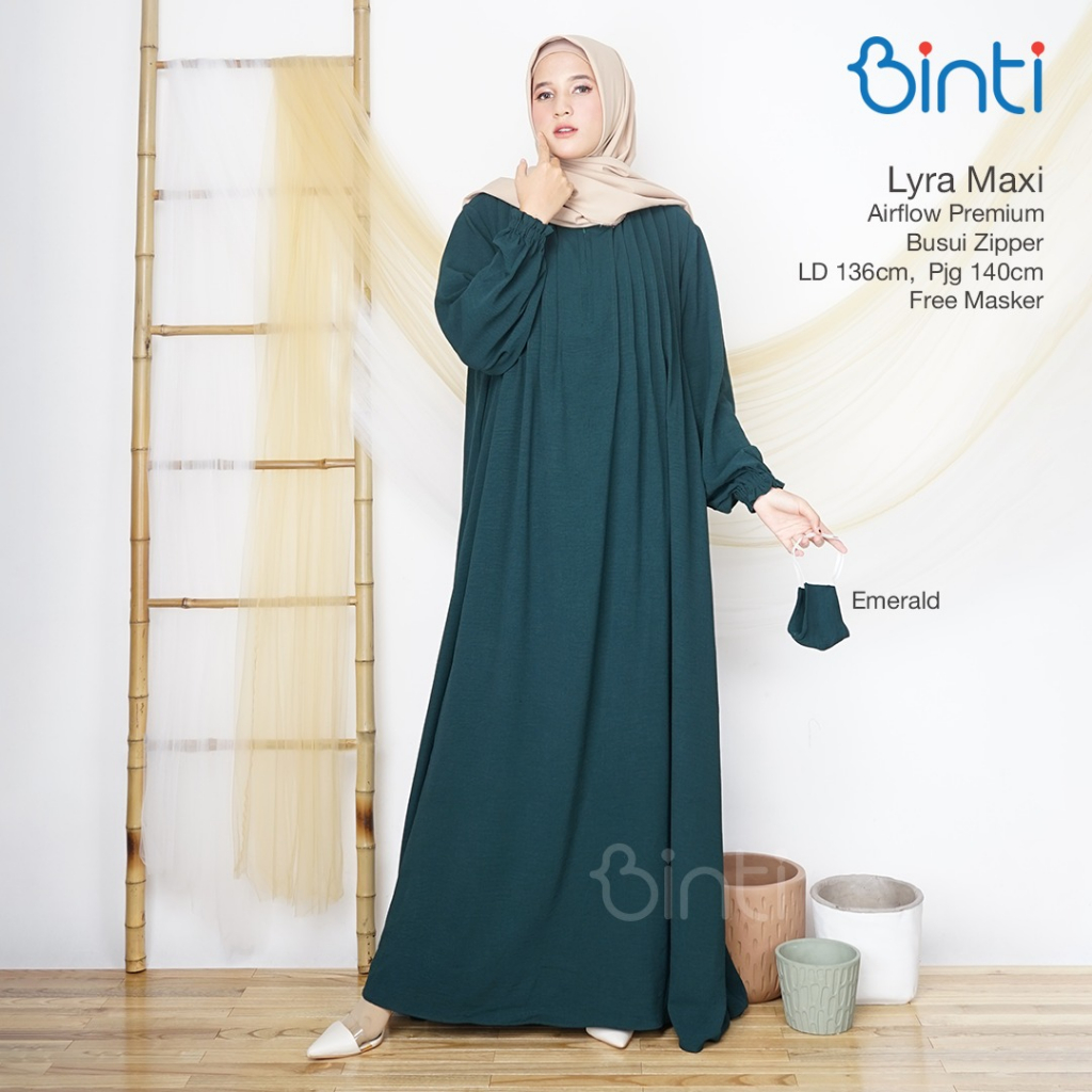 LYRA MAXI BINTI / LYRA DRESS AIRFLOW BUSUI SUPER JUMBO / GAMIS RAYON BIGSIZE OVERSIZE LD140 DRESS SU