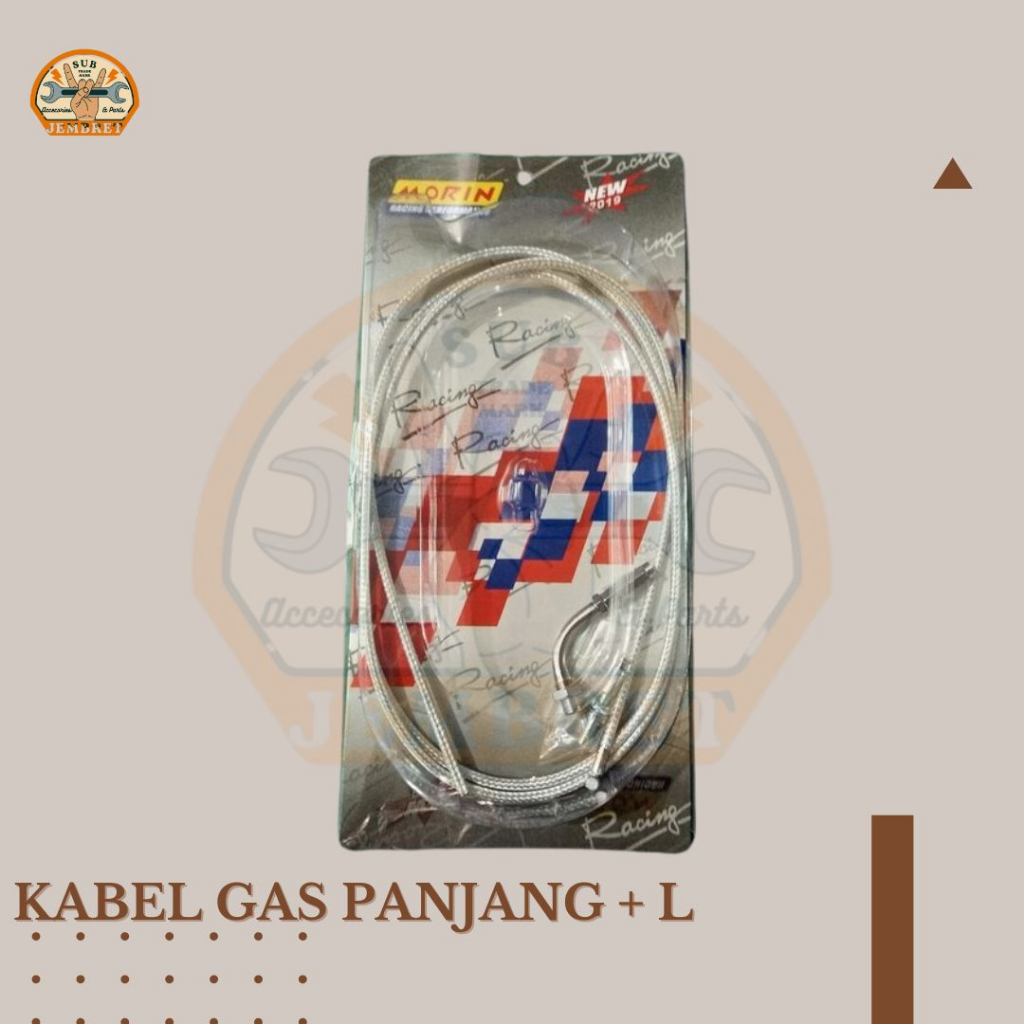 KABEL GAS / SELANG GAS + L KABEL GAS UNIVERSAL UNTUK MATIC PANJANG MORIN