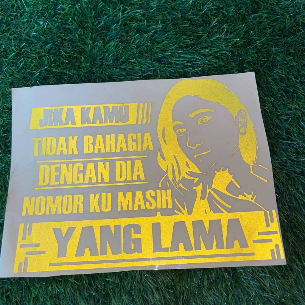 STIKER CUTTING KATA-KATA BAHAN NYALA ORI PREMIUM 3M NYALA LAMA TRUCK/MOBIL/PICK UP