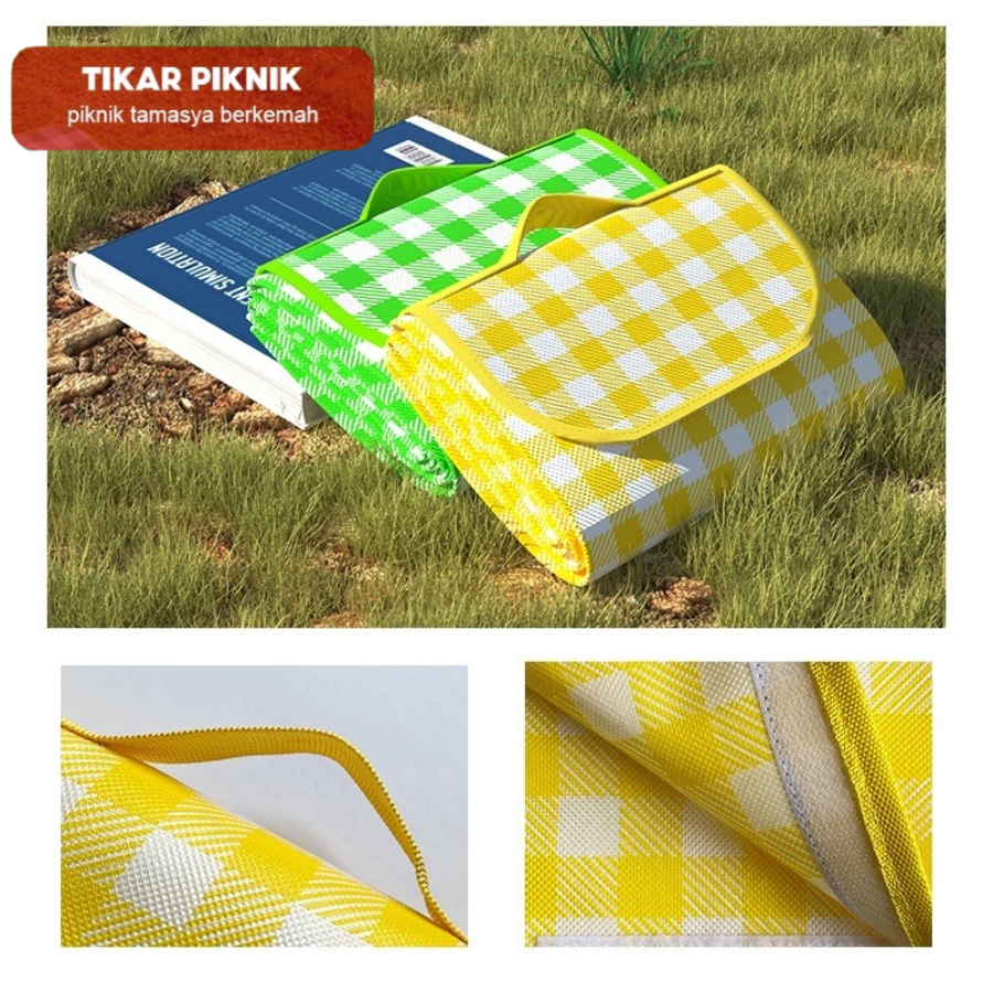 ✅2m*2m Piknik Tikar Lipat Piknik Outdoor TIKAR Piknik TEBAL WATERPROOF Alas 1.5 x 2 m/ Lipat/Tikar Piknik/ Alas Piknik /Tikar Pantai Anti Air-5