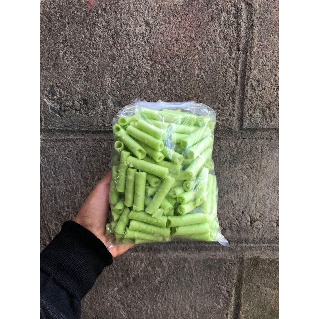 

WAFER STIK MINI PANDAN 250 GR/ WAFER ROLL PANDAN/ KILOAN