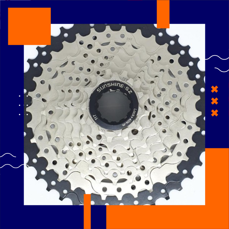 Sprocket Sunshine 9 Speed 9Speed 11 - 40T Sproket 40T Untuk Sepeda Lipat