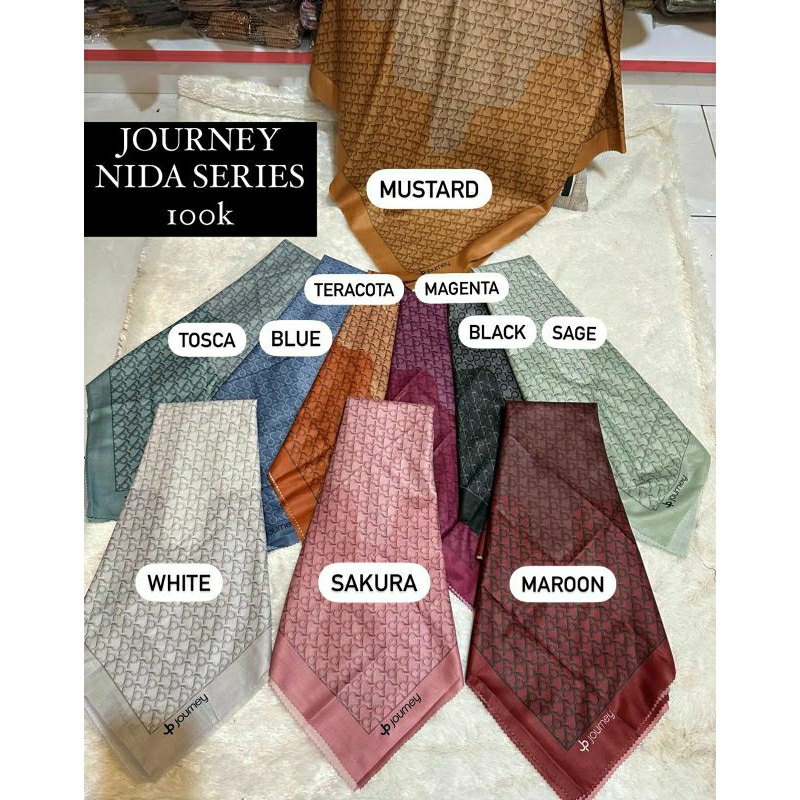 Journey NIDA SERIES/Segiempat Journey/jilbab Journey ORI