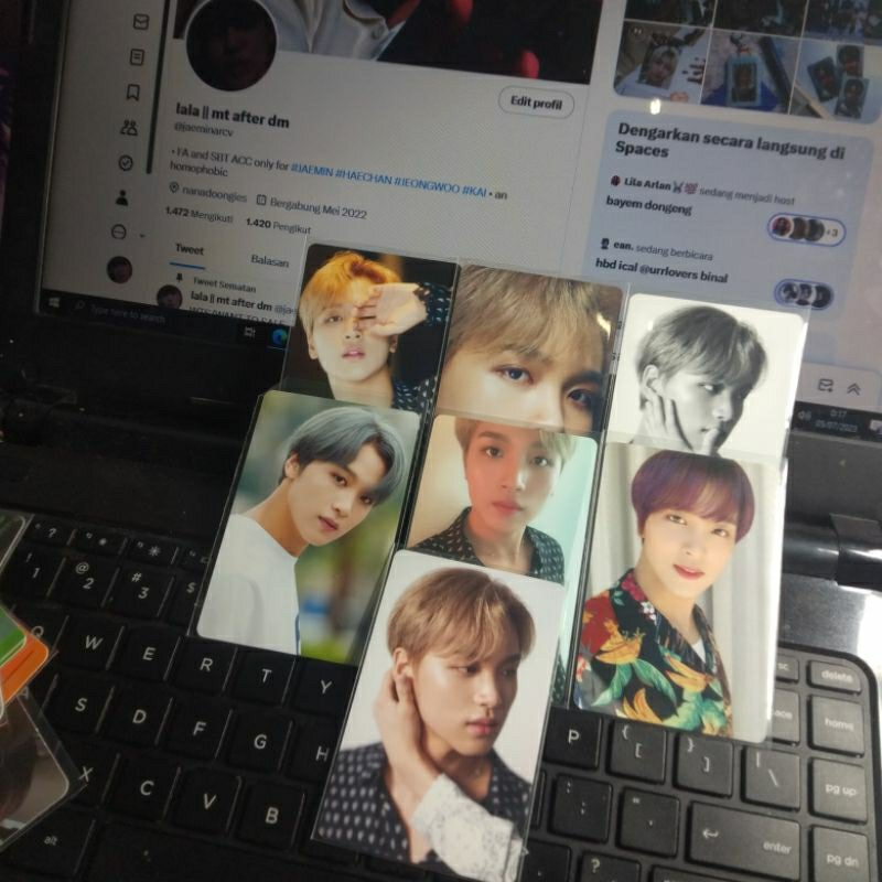 photocard pc haechan dicon 101 nct 127 set 7pcs bnw set