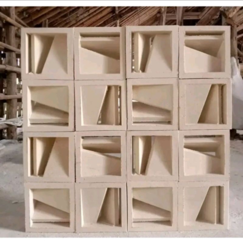 Roster beton minimalis murah, roster motif, roster lubang angin, roster beton warna putih