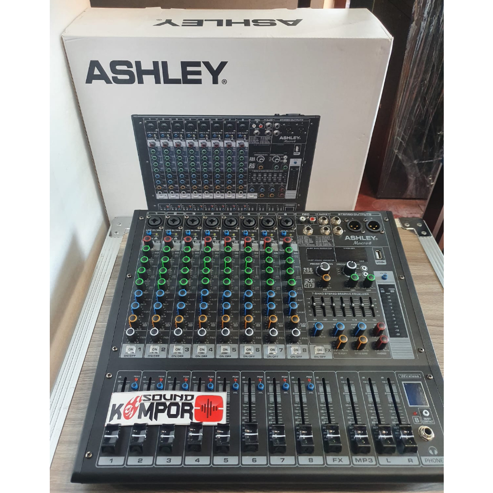 MIXER ASHLEY MACRO 8 / MACRO8 MIXER AUDIO 8 CHANNEL