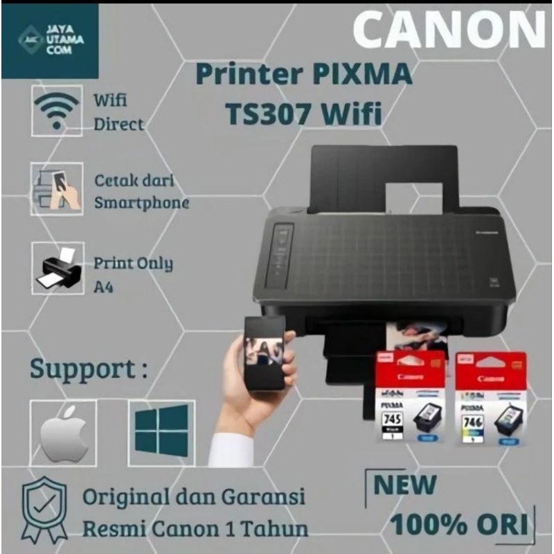 PRINTER WIRELESS CANON PIXMA TS307