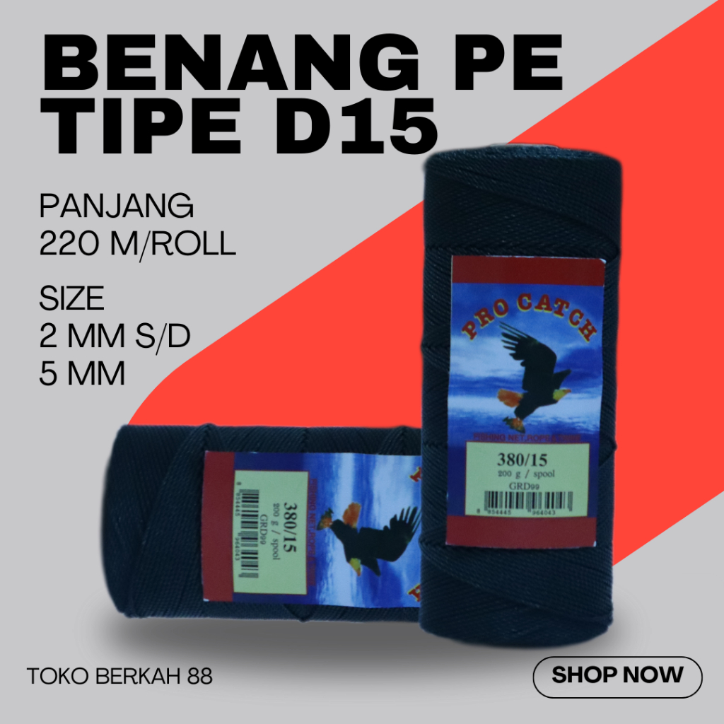 Benang PE Roll / Benang Conest Roll Tipe D15