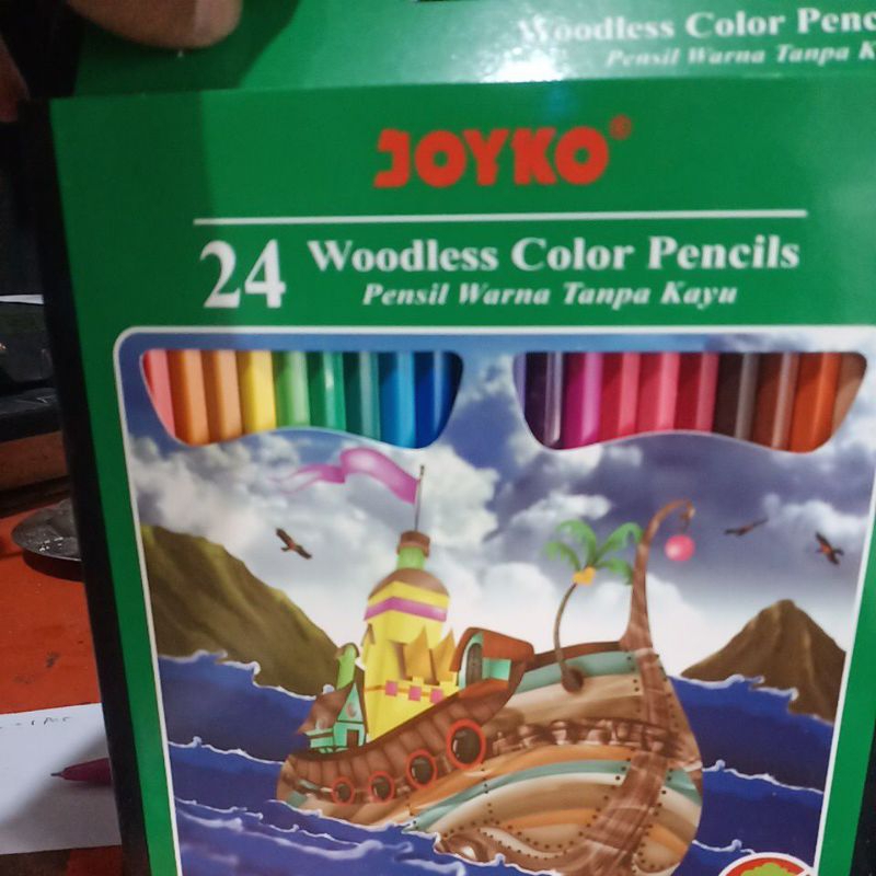 

pensil warna 24 warna joyko panjang