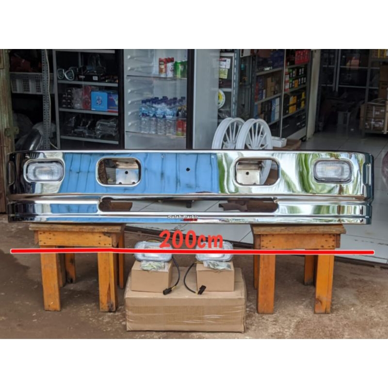 bemper crome 200 cm canter hdl