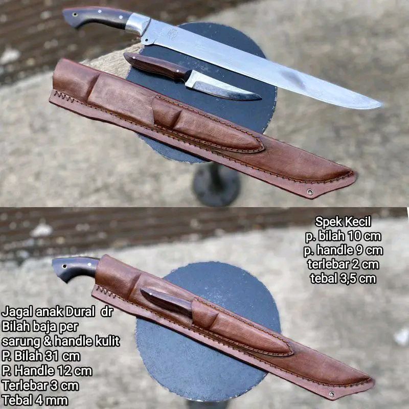 Pisau Dapur Sembelih Set Duralium Fulltang