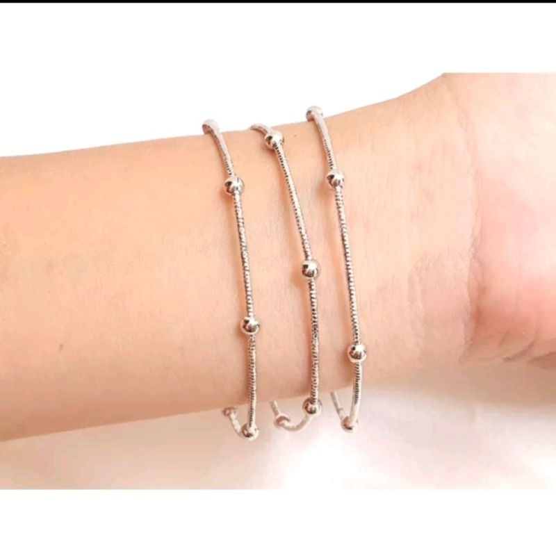 Gelang Keroncong Biji Lada Isi 3Pc Titanium Antikarat Premium