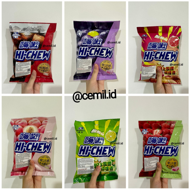 

[BAG] MORINAGA HI CHEW PERMEN CANDY HI-CHEW GRAPEFRUIT / GRAPE / SOUR LIME / STRAWBERRY / PEACH / COCA COLA