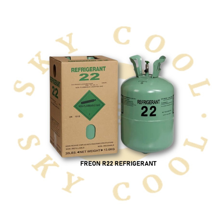 REFRIGERANT R22 1 CAN 13.6 KG