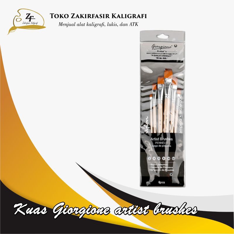

GIORGIONE PAINT BRUSH SET G-5020F GOLD KUAS LUKIS 5 PCS/KUAS GIORGIONE SET