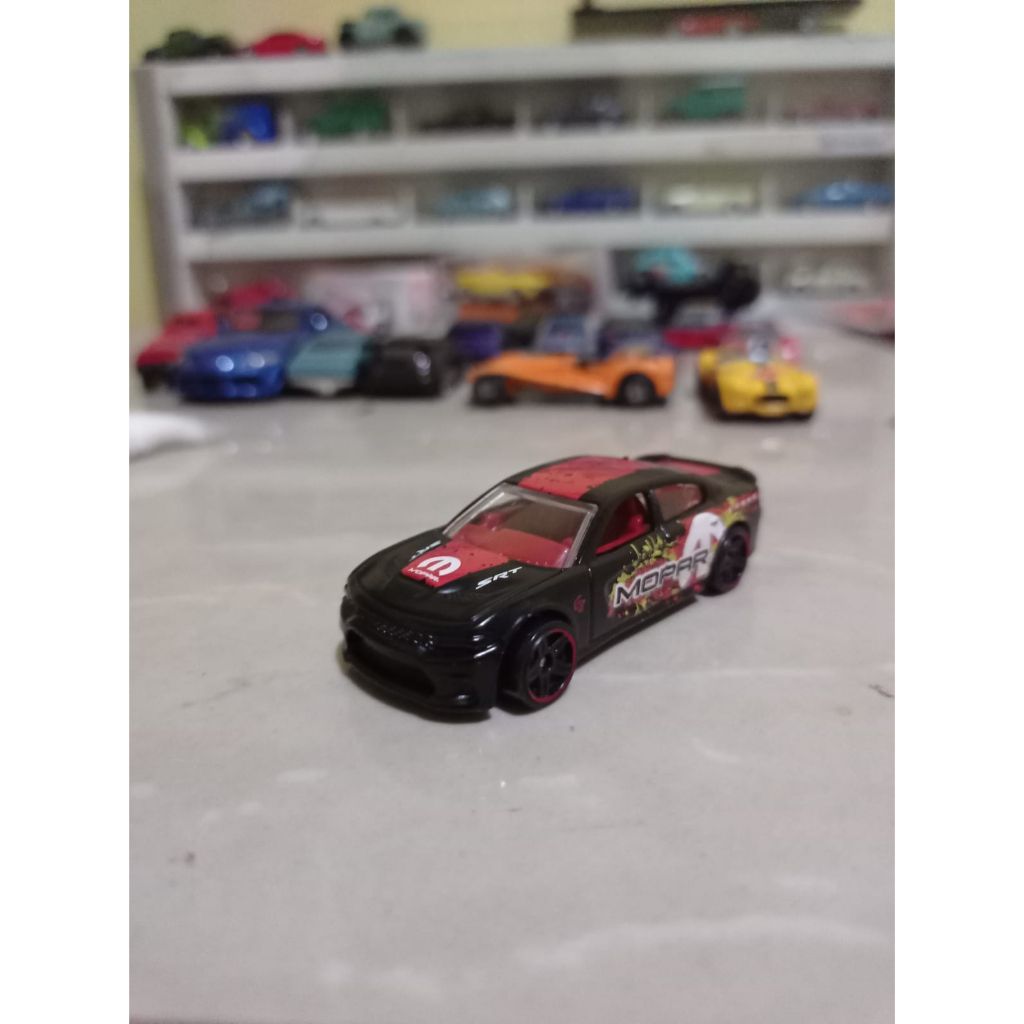 Hotwheels muscle car seri mopar 15 Dodge charger srt black hitam  loose mulus